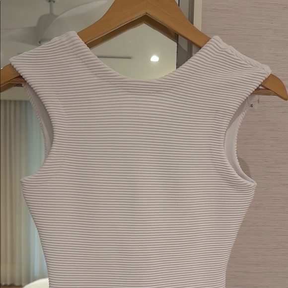 Aje White Fringe Mini Dress - Picture 2 of 5